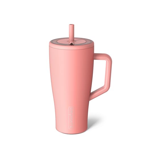 BrüMate Era 30oz tumbler with handle for easy transport and spill-free sipping.