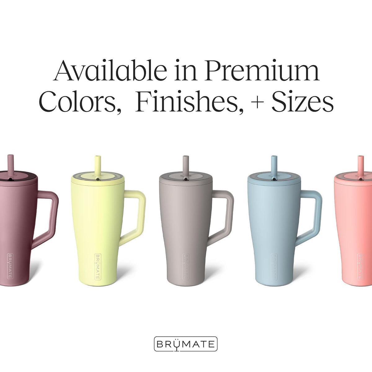 BrüMate Era 40oz BevGuard insulation keeps beverages cold for extended hours.