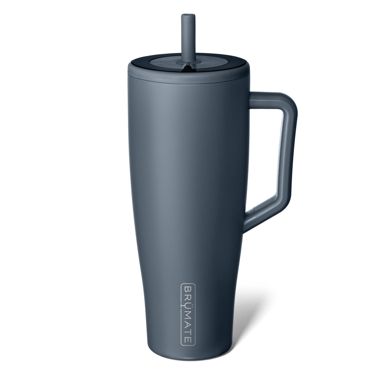 Brumate Era 40 oz tumbler with handle and straw for easy on-the-go sipping.