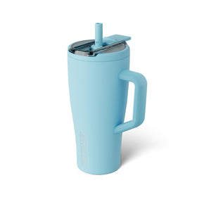 BrüMate Era Flip 30oz with leakproof lid, ready for on-the-go use.