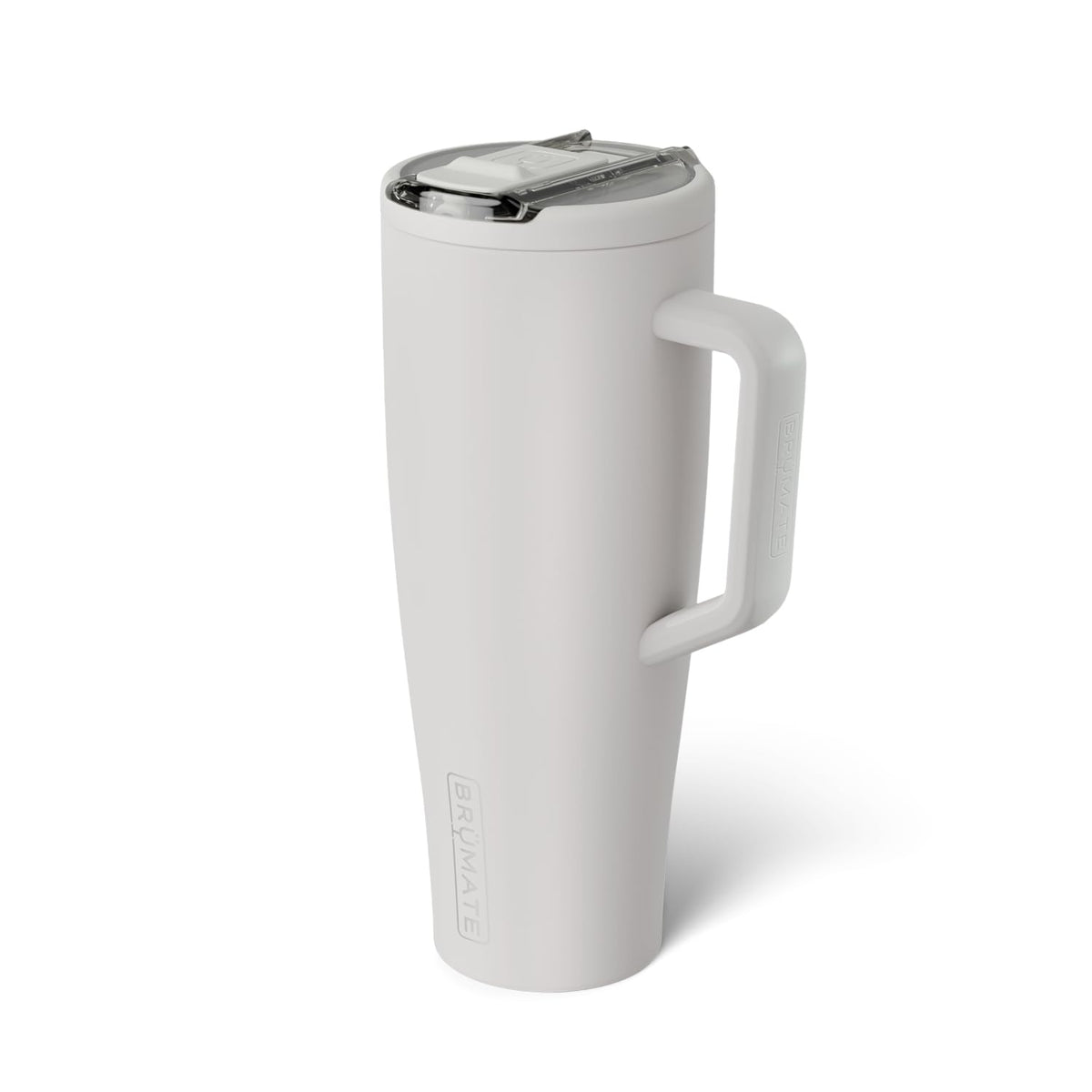 BrüMate Era Flip 40oz covered straw for hygienic sipping.