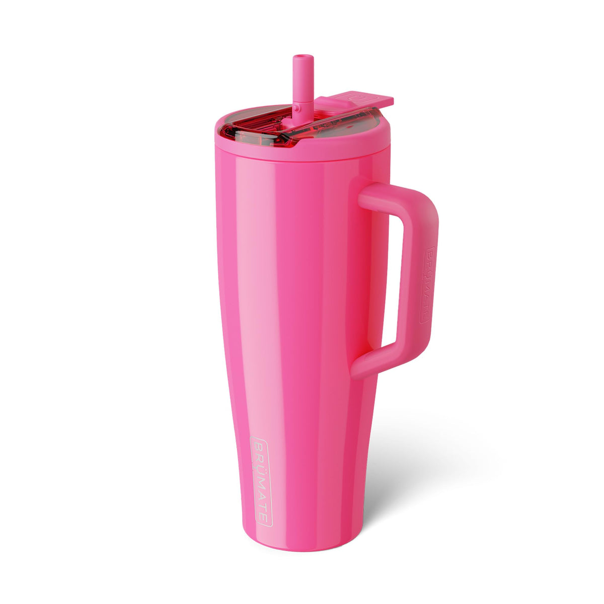 BrüMate Era Flip 40oz with leakproof lid for secure travel and spill protection.