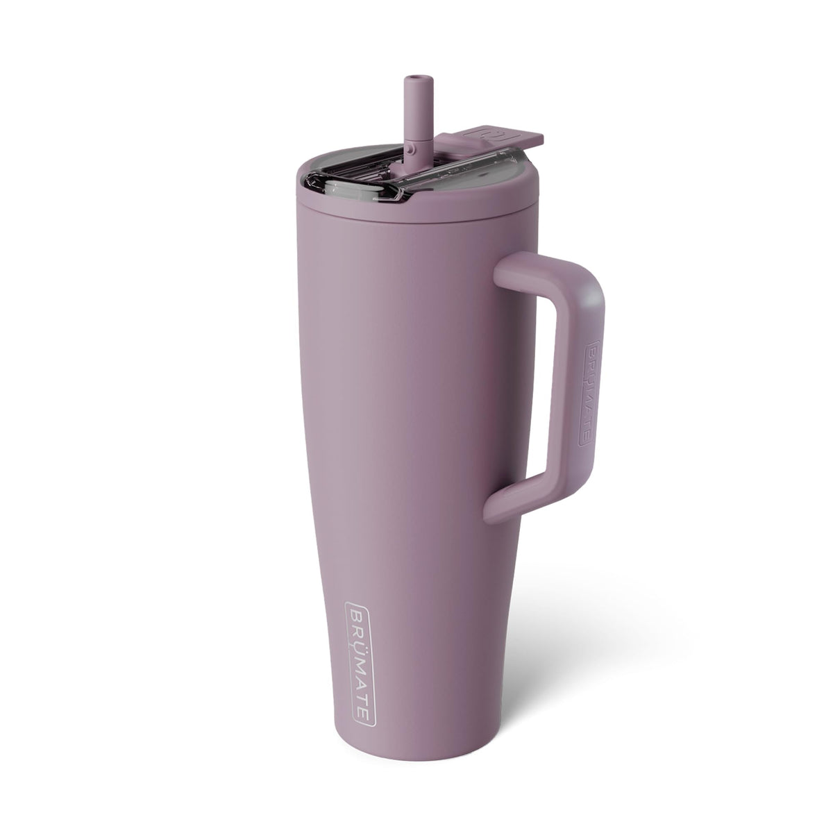BrüMate Era Flip 40oz with leakproof lid for mess-free travel.