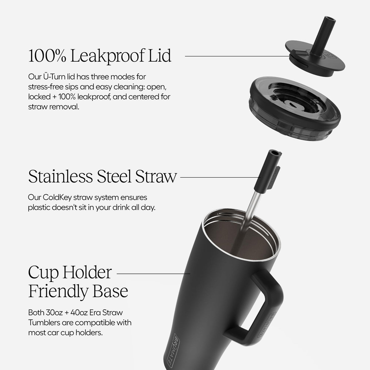 BrüMate Era insulated tumbler keeps drinks cold up to 24 hours.