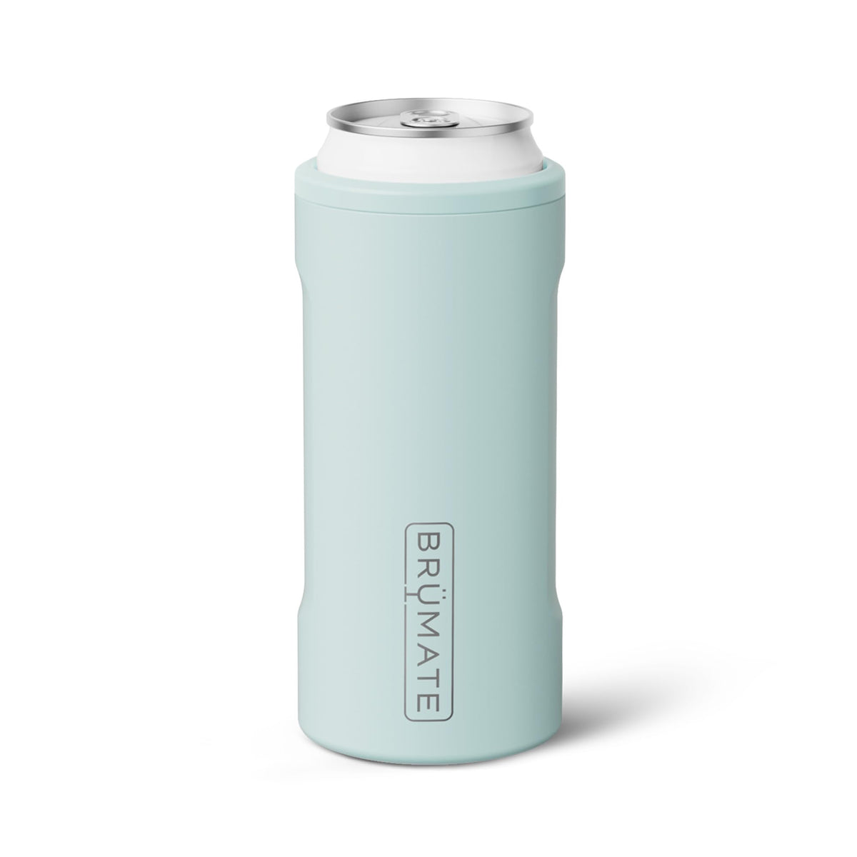 BrüMate Hopsulator Slim seals 12oz cans for icy cold sips on the move.