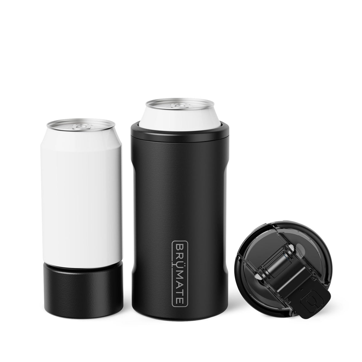BrüMate Hopsulator Trio 16oz can cooler keeps drinks ice cold to the last sip.