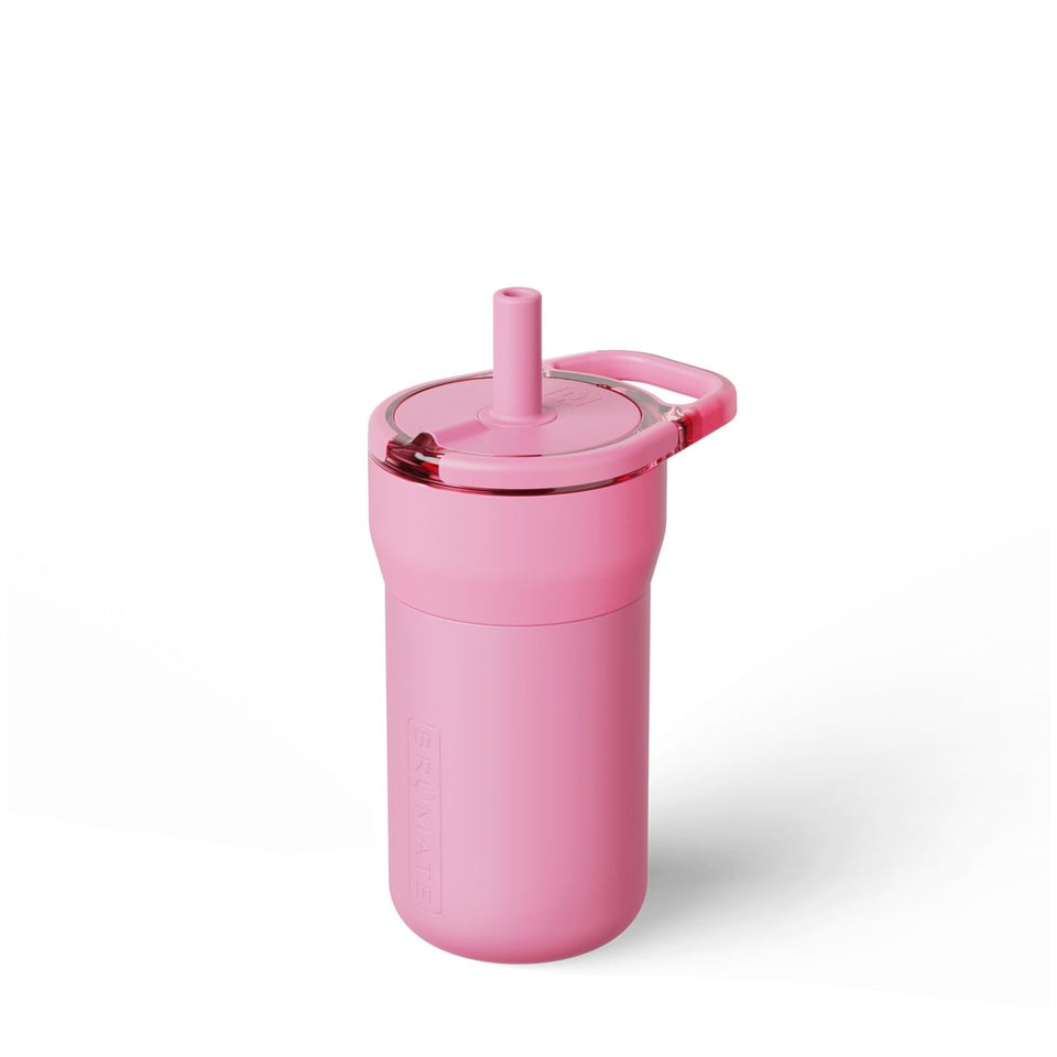 BrüMate Leap 12oz kid tumbler Primrose front view keeps drinks cold