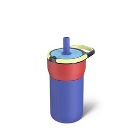 BrüMate Leap 12oz leakproof kid tumbler with a secure lid keeps backpacks mess-free.