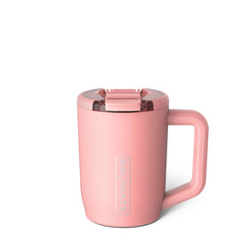 BrüMate Müv 15oz mug with lid in travel-ready pose for hot or cold drinks