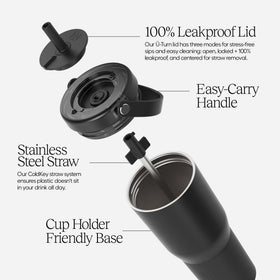 Resa softSip straw close-up showing comfort and design