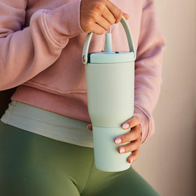 Lid and straw are dishwasher-safe, backed by a lifetime warranty