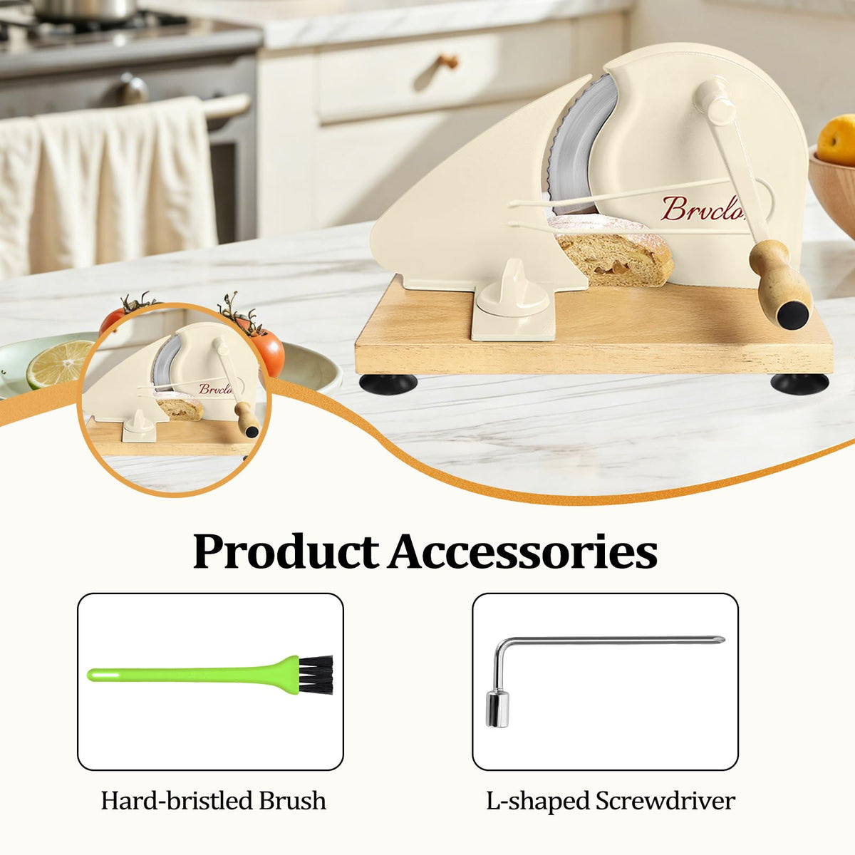 Brvclon veneer finish adds stylish touch to your kitchen.