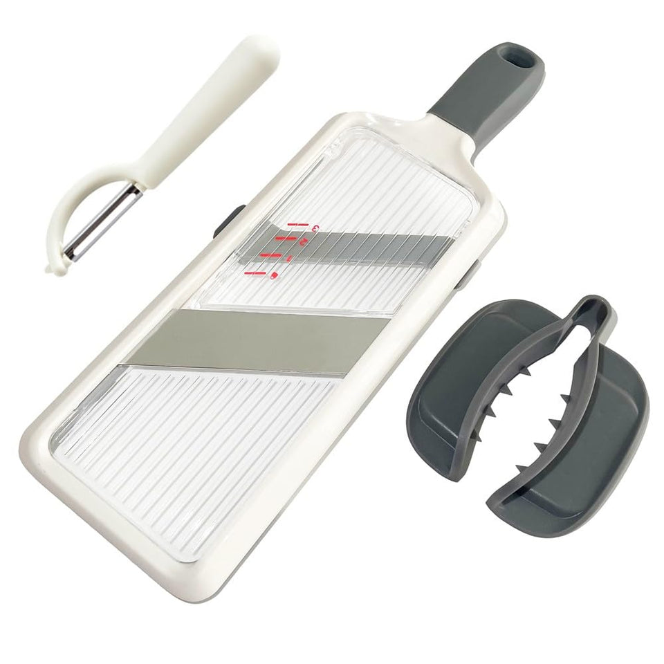 Brvnpily Handheld Mandoline base non-slip for stable slicing during meal prep.