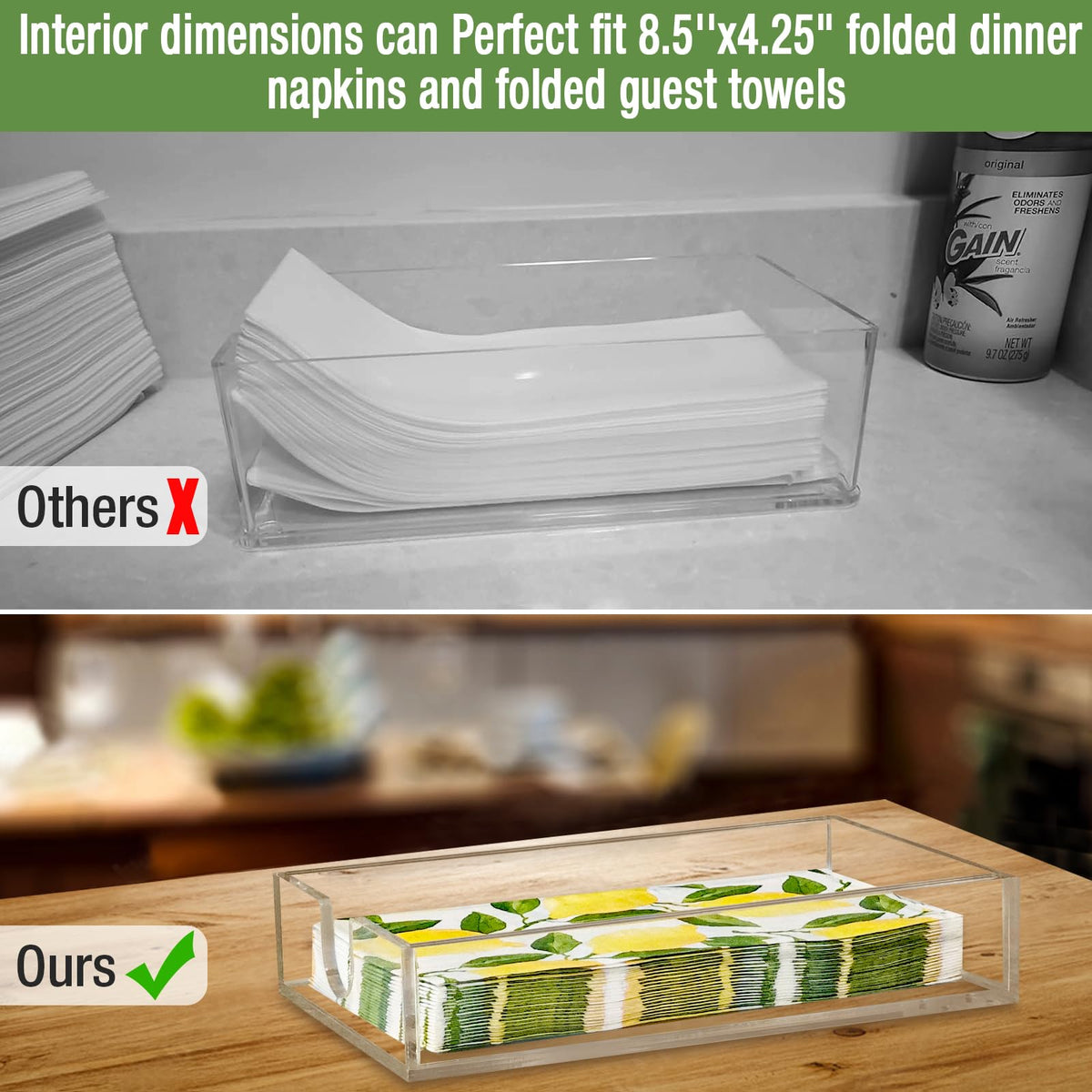 Bryantye napkin holder at a wedding or party setup enhances table presentation.