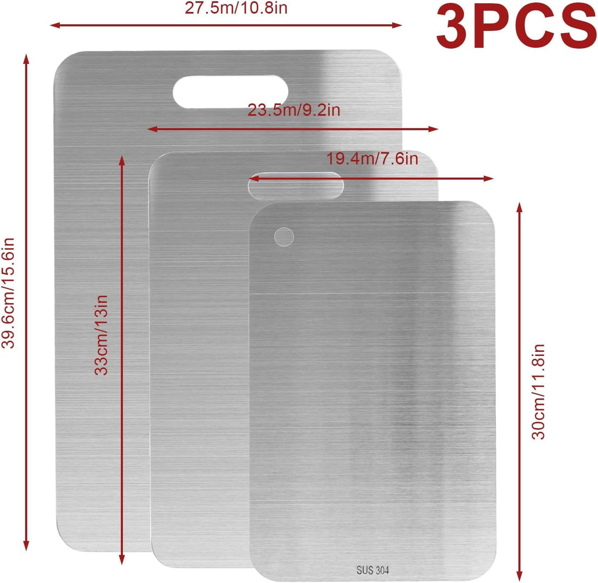 BSDLZCH double-sided cutting board, reduces cross-contact during prep.