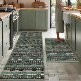 BSICPRO kitchen rug set runner 22x59 non-slip for safer cooking