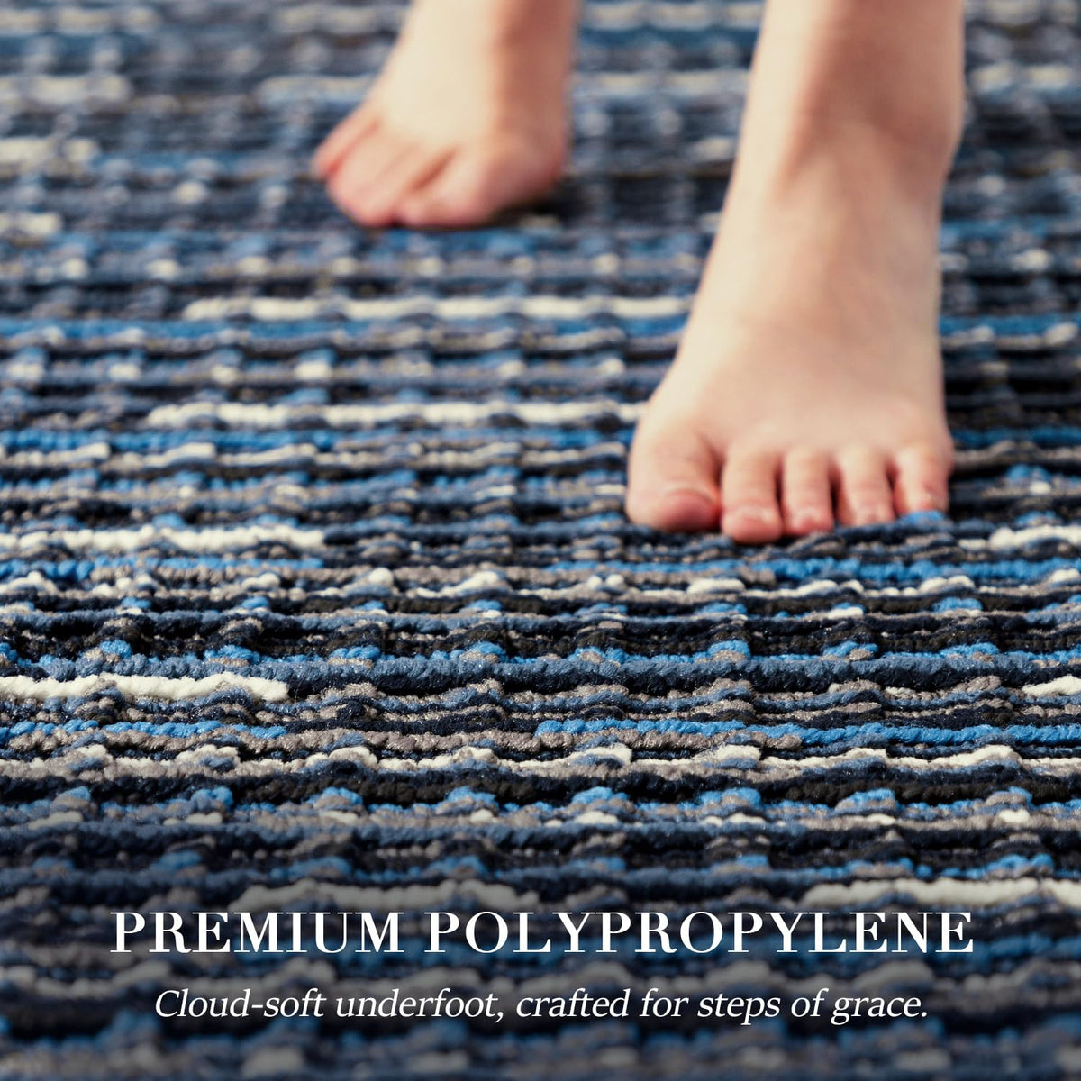 BSICPRO non-slip backing keeps kitchen rugs securely in place