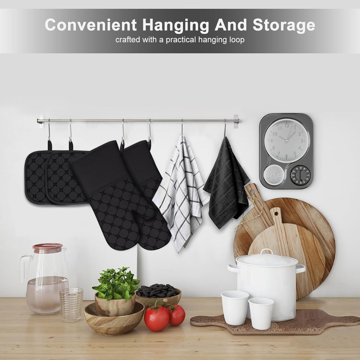 BSKSSK black kitchen essentials set for daily use
