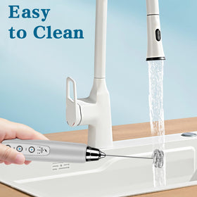 Stainless steel whisk attachments deliver durable performance.