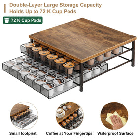 BSTSLL k-cups organizer keeps pods visible and easy to grab