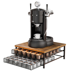BSTSLL two-tier drawer keeps pods organized and within reach