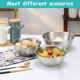 BSTUR bowls feature laser-etched inside measurements for quick ingredient checks.