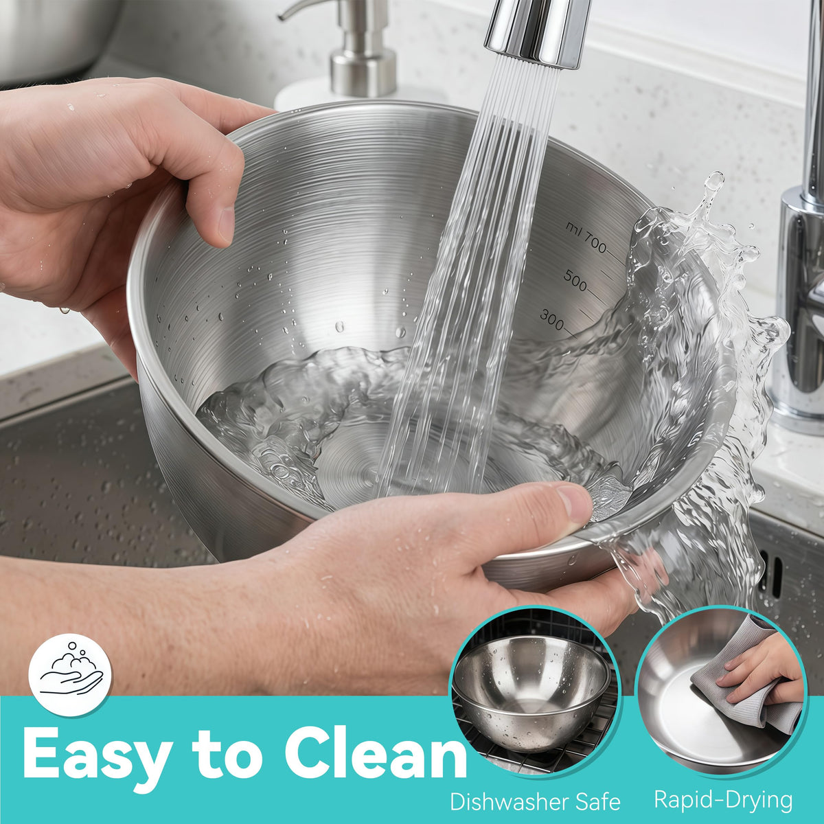 BSTUR durable kitchen bowls suitable for camping and picnics.