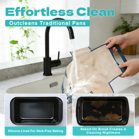 BSTUR durable carbon steel loaf pans built for frequent use