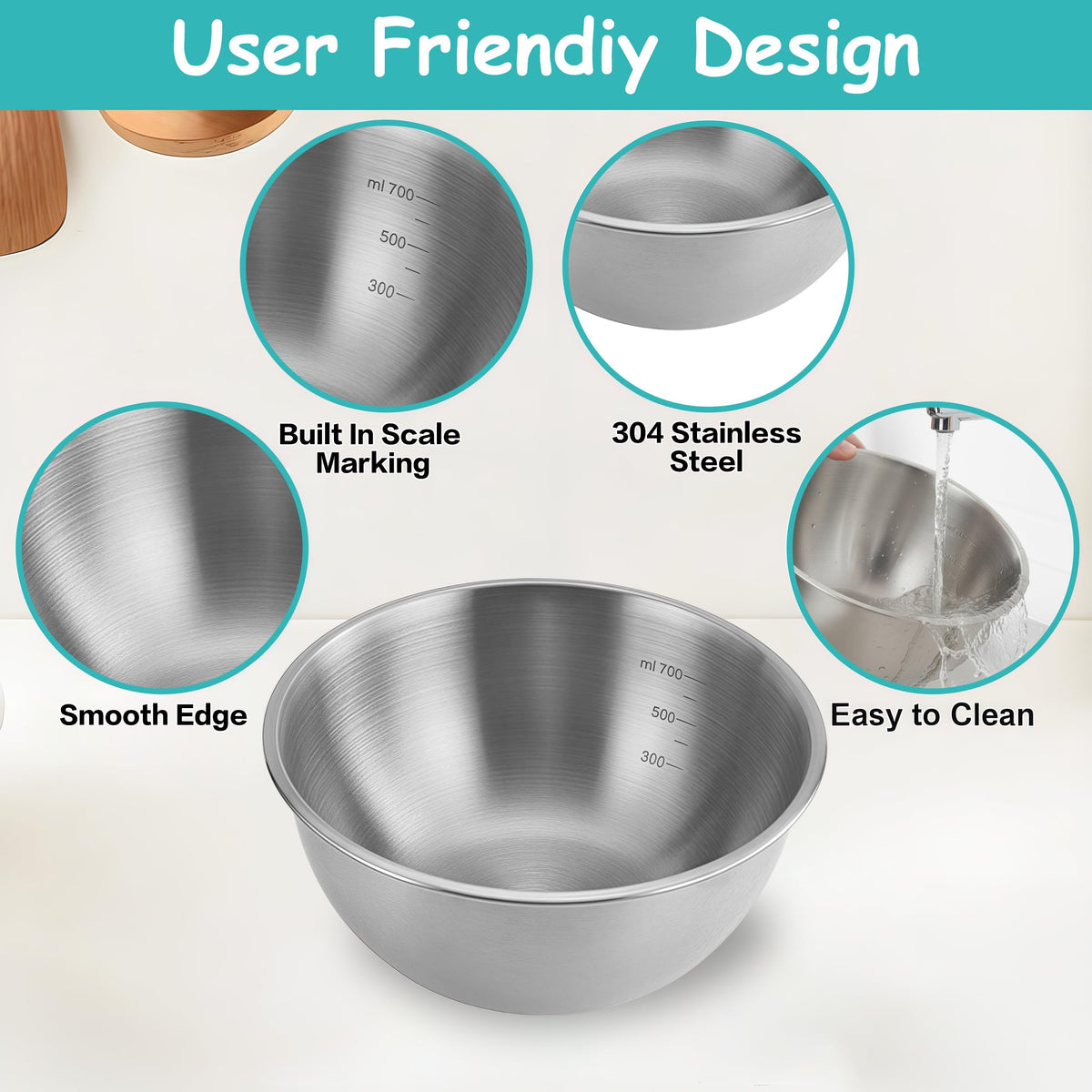 BSTUR bowls help keep cabinets organized with nesting storage.