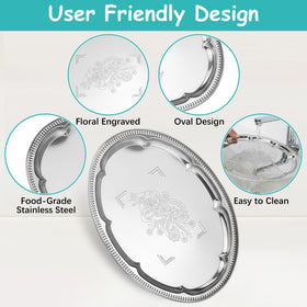 BSTUR floral-engraved edges add refined charm to weddings and parties