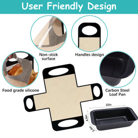 BSTUR nonstick release handle design enables lifting bread intact