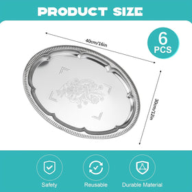 BSTUR silver trays are simple to wipe clean after meals