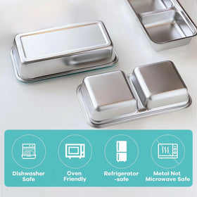 BSTUR two-compartment lunch box supports portion control and variety.