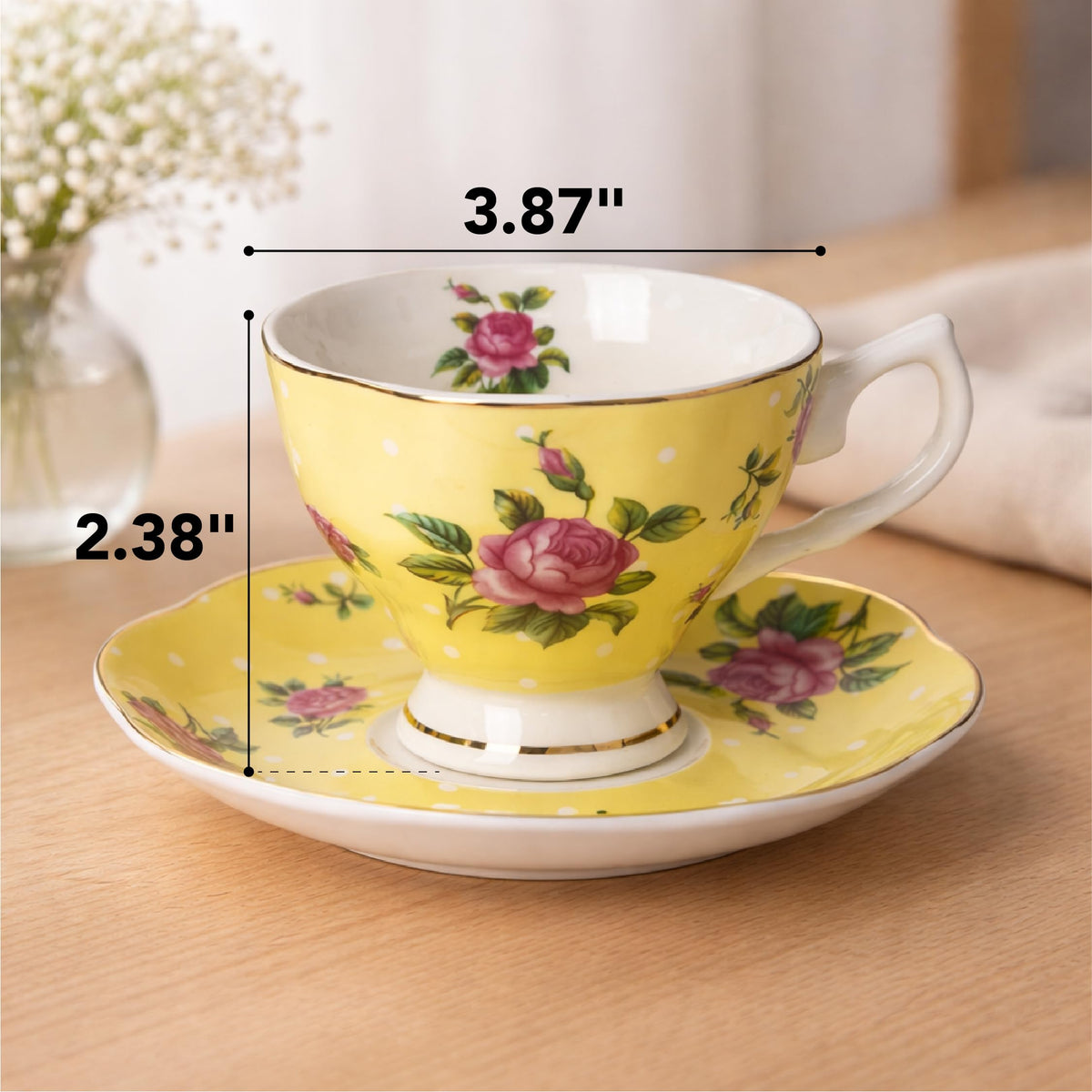 BTaT balanced design fits naturally in hand during afternoon tea or cappuccino
