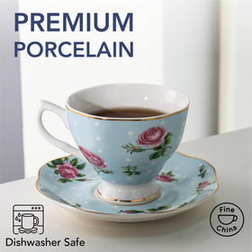 BTaT elegant floral pattern with gold accents adds timeless charm to occasions