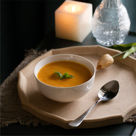 BTaT white soup bowl microwave-safe design ready for quick reheats.