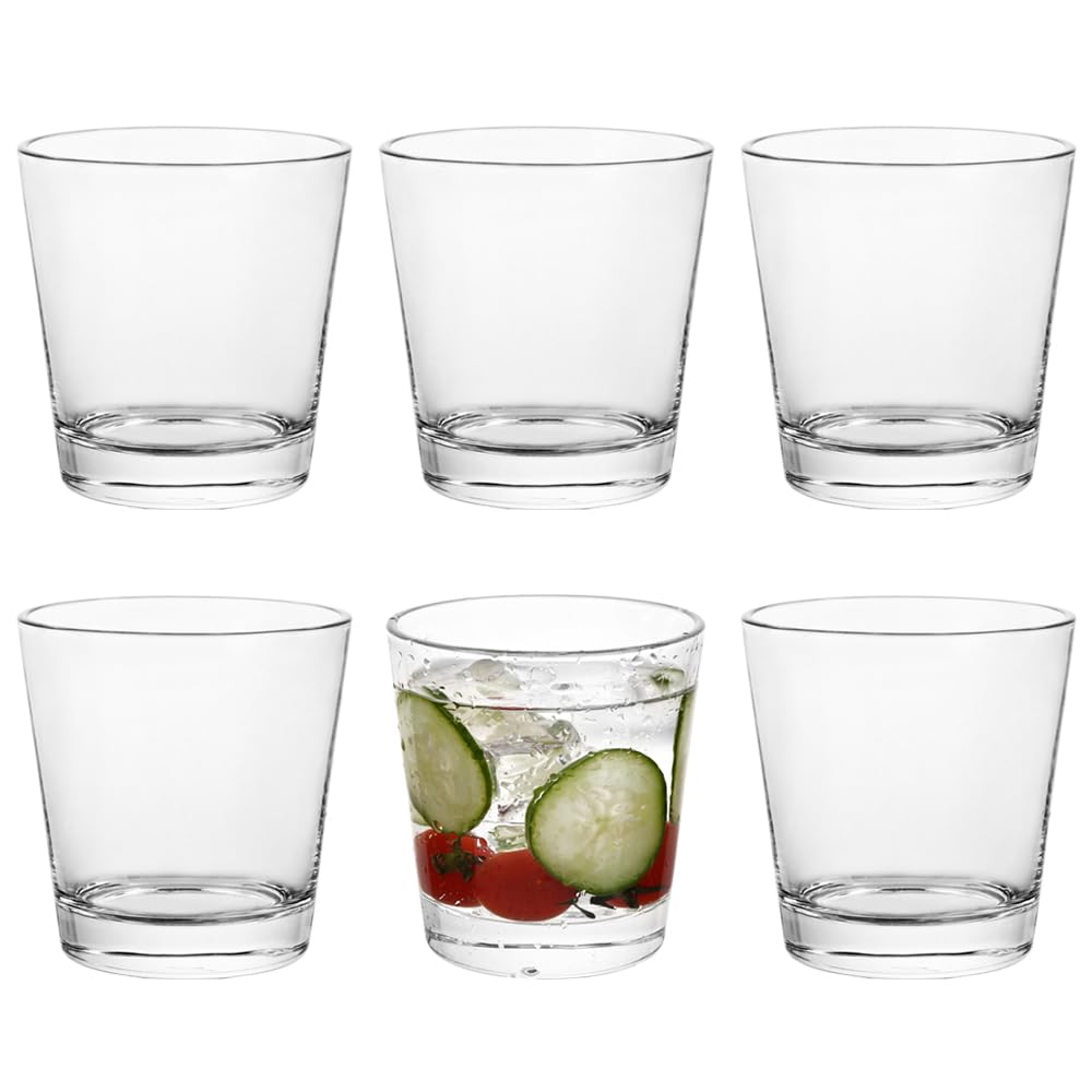 BTGLLAS 9oz lowball glasses front view showing crisp lead-free crystal for cocktails