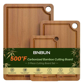 BTHW bamboo cutting board large surface for meal prep and slicing