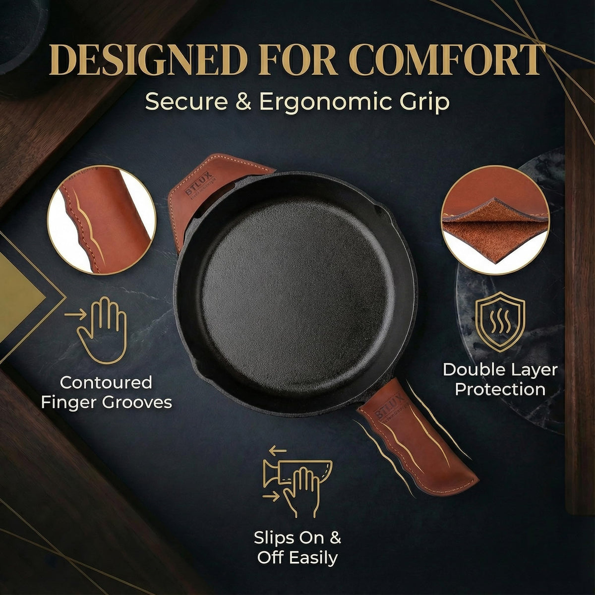 BTLux fit for 8 to 15 inch pans emphasizes broad compatibility.