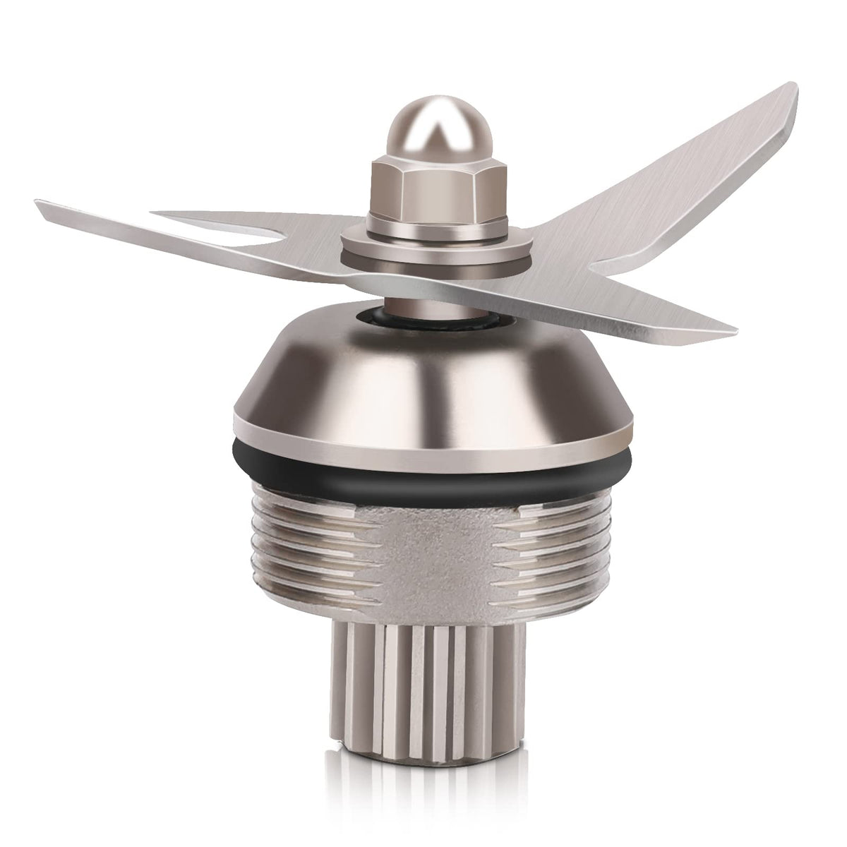 BTNTVEN blender wet blade closeup showing rust-proof stainless steel construction for durability.