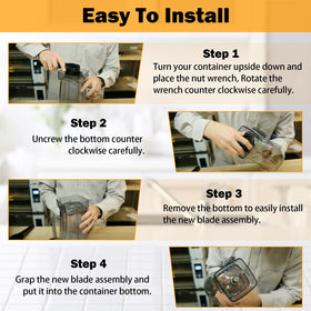 BTNTVEN installation guide highlighting simple steps to replace the blade.