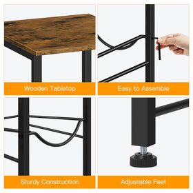 BTY adjustable feet protect floors and stabilize the rack