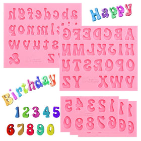 BTYMS uppercase letter mold for chocolate and dessert decorations