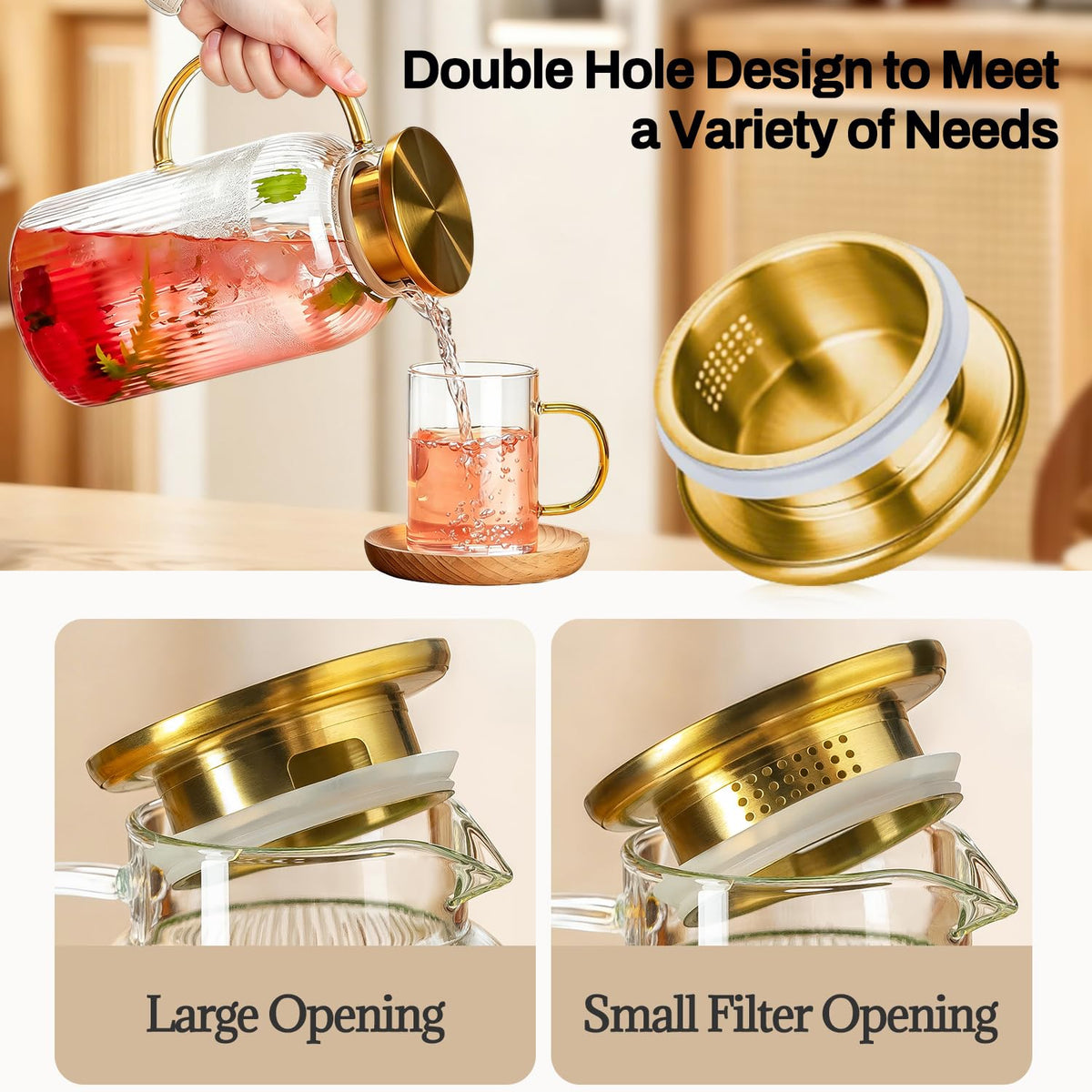 Buaic 68 oz capacity ideal for family meals and gatherings