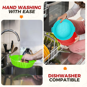 Raised lines on Buauty liner promote better air flow and even doneness.