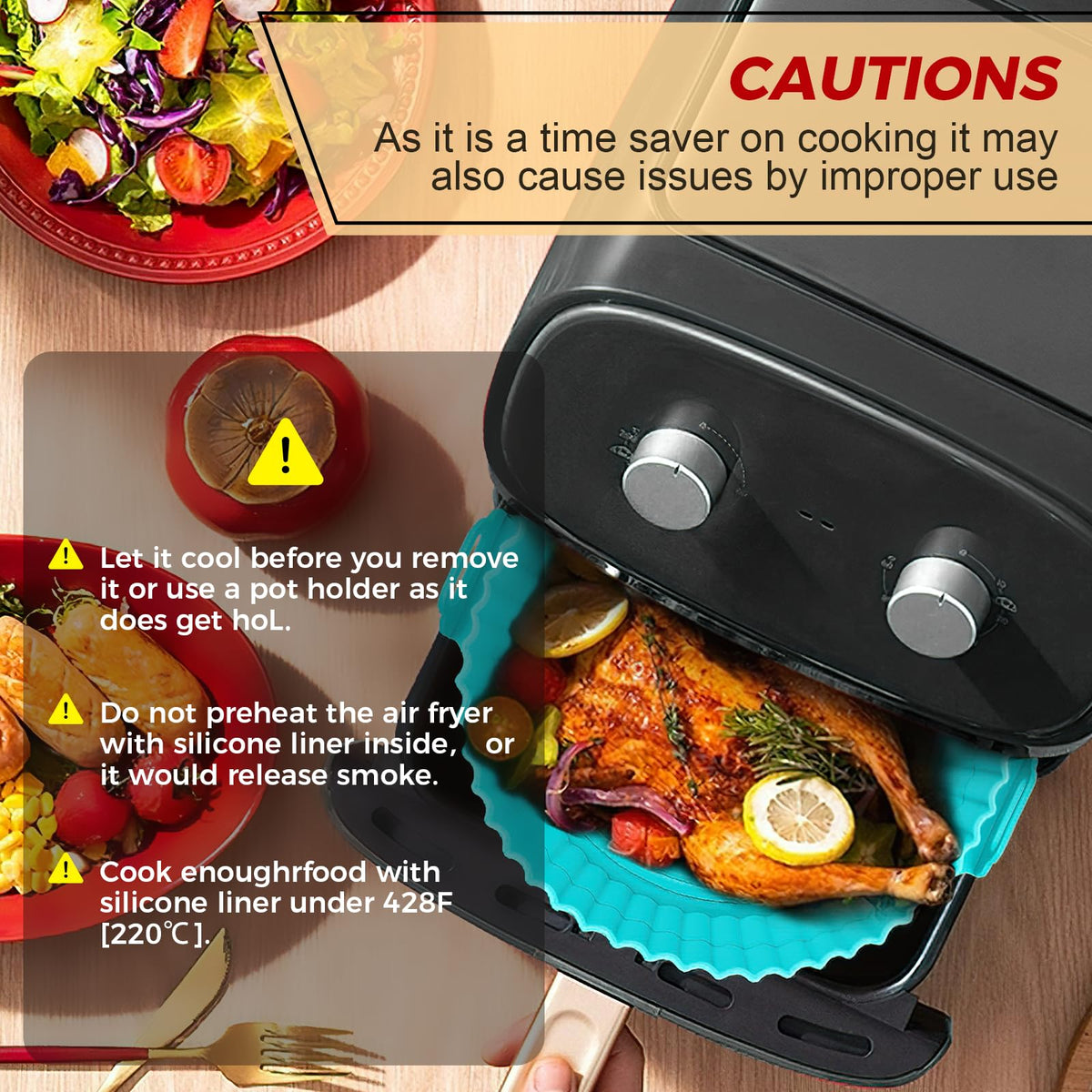 Buauty silicone liner used for oven or microwave baking with no parchment needed.