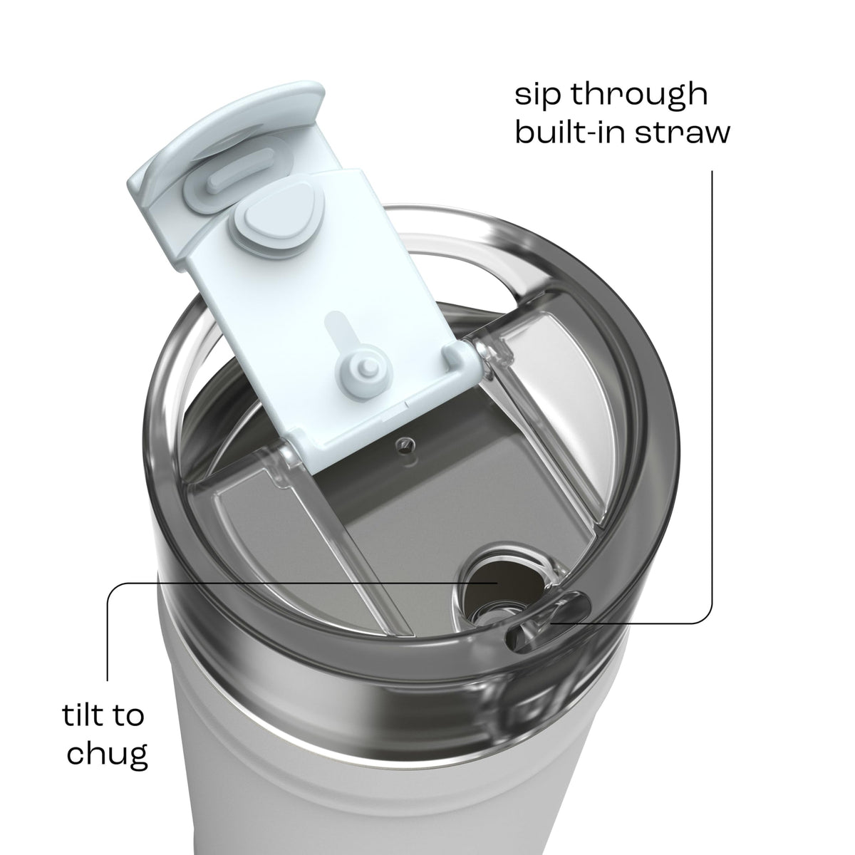 Bubba 32oz Dualsip bottle with straw lid shows dual sipping options.
