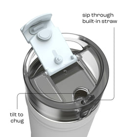 Bubba 32oz Dualsip bottle with straw lid shows dual sipping options.