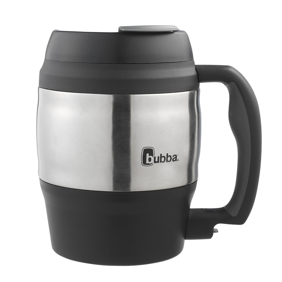 Bubba Classic Insulated Mug 52 oz black keeps drinks hot for hours.