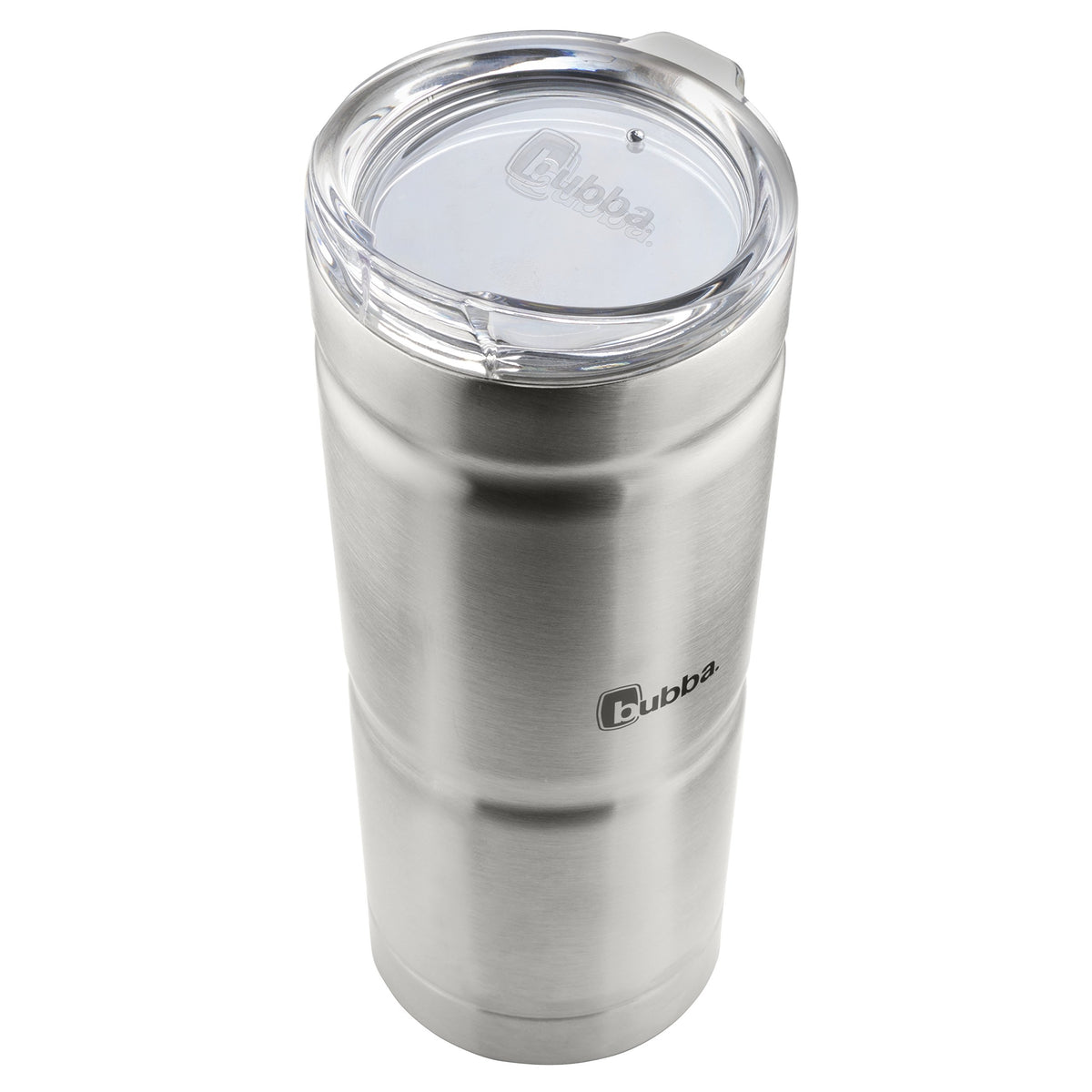 Removable Eastman Tritan lid shown for versatility with or without straw.